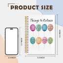 VIIJJUE Balloon Mental Health Notebook, Mental Health Journal for Women, Motivational Quote Journals for Writing, Things to Release Positive Hardcover Spiral Notebooks, 5.5x8.3 Inch