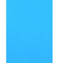 48 in. x 54 in. D 18 ft. Round Blue Standard Gauge Overlap Liner