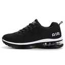 QAUPPE Womens Fashion Lightweight Sports Walking Sneakers Breathable Gym Jogging Running Tennis Shoes (Black US 7 B(M)