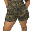 SHINFY Women Camo Shorts Jumpsuits & Rompers One Piece Outfits Plus Size (XX-Large)