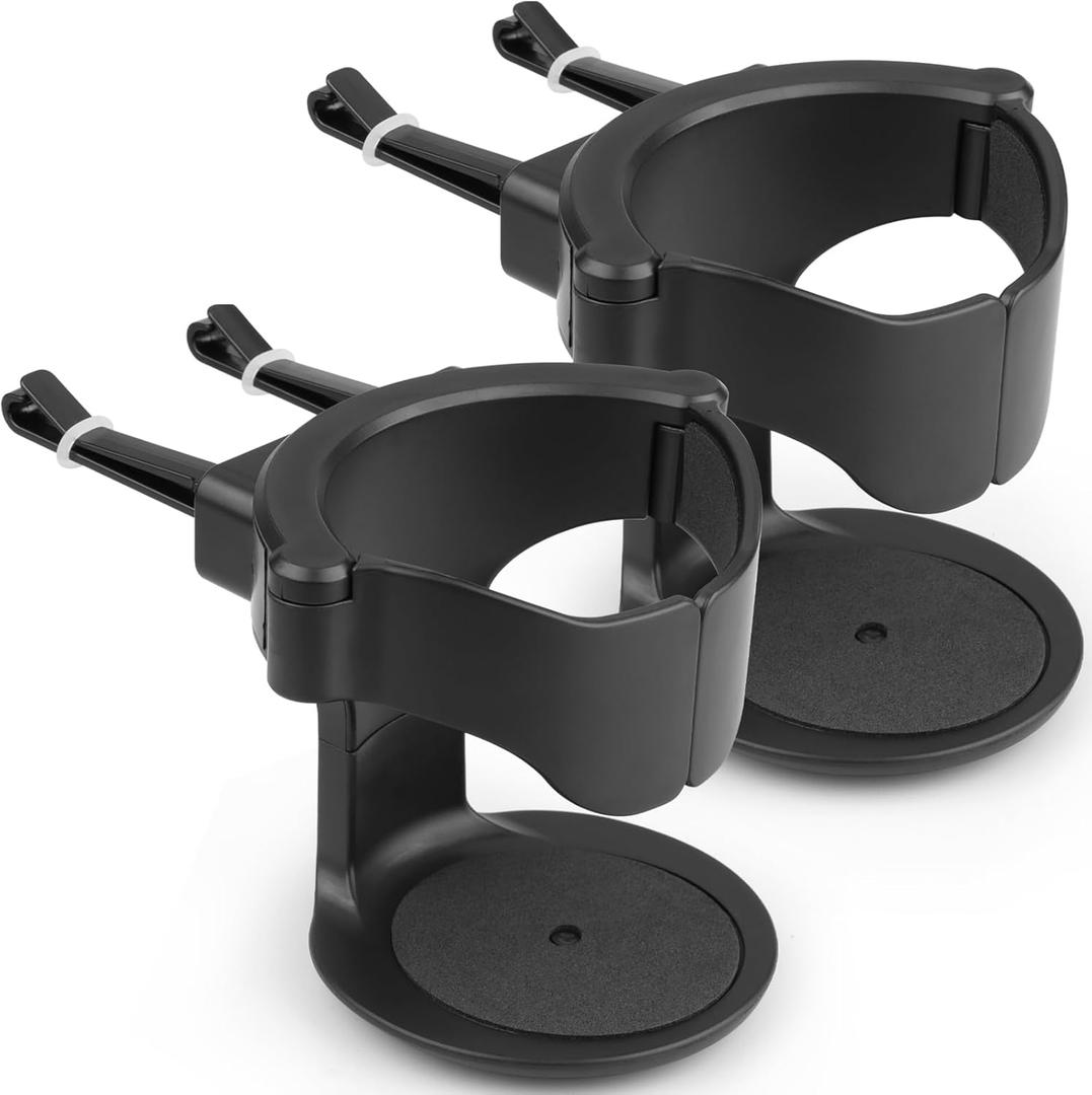 QIIYCCE Cup Holder for Car, Cup Holder Expander for Car Air Vents, Car Ashtray Holder, Suitable for Cars and Trucks with Horizontal Blade Vents (2PCS)