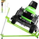 Zevemomo Lawn Mower Lift Jack, Foldable Lift for Riding Lawn Mowers, Mower Jack with Manual and Electric Dual Handles, 900Lbs Weight Capacity