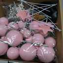 74 Pcs Witch Theme Cake Decorations Party Supplies - Green&Pink Balloons, Mini Witch Hat, Crown, Broom, Magic Wand, Bat and Butterfly Cake Topper - for Princess Witch Halloween Birthday Decoration