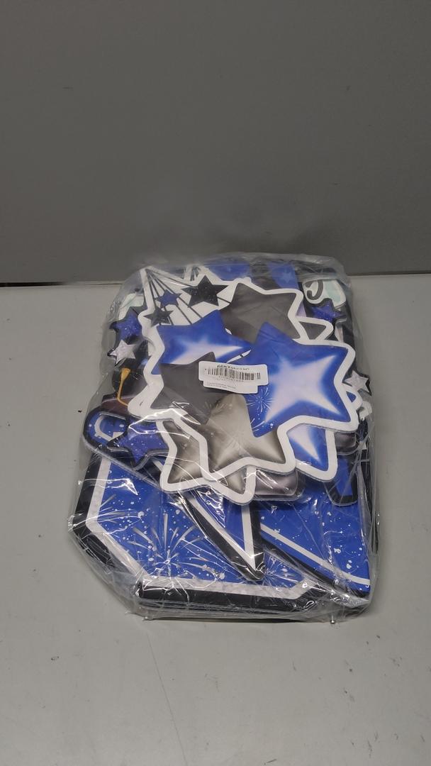 Vivantia Large 11 PCS Graduation Yard Signs, Class of 2026 Congrats Grad Outdoor Lawn Yard Sign with Stakes, Graduate Yard Decorations for College High School Party, Black and Blue