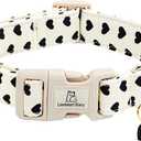 Lionheart glory Valentine's Dog Collar-Hearts Print Dog Collar for Small Cute Dog Collars Spring Female Male Pet Gift Adjustable Heavy-Duty Puppy Collar Holiday (Small (Pack of 1)