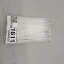 Small Zip Ties,White Zip Ties 4X150MM 100PCS, Nylon Cable Ties Self Locking Tie Straps, Heavy Duty clear zip(White 100PCS 3X200MM)