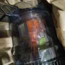 Cold Press Juicer, Wide Feed Chute Juicer Machines, Stainless Steel Slow Masticating Juicers Easy to Clean, Vegetables & Fruits Juice Extractor, High Juice Yield, Gray Knob