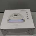 Liteland UV Gel Nail Lamp,150W UV Nail Dryer LED Light for Gel Polish-4 Timers Professional Nail Art Accessories, Curing Toe Nails (White)