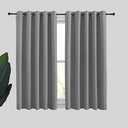 NICETOWN Silver Grey Blackout Curtain Panels for Bedroom, Thermal Insulated Extra Wide Blackout Draperies and Drapes for Basement (2 Panels, W70 x L54-inch) 