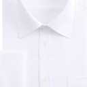 J.VER Men's French Cuff Dress Shirts Regular Fit Long Sleeve Spread Collar Metal Cufflink (15.5" Neck 32"-33" Sleeve, White)