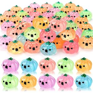 Halloween Mini Pumpkins Ghost Figures Luminous Small Resin Pumpkin Cute Miniature Ghost Ornament Glow in Dark for Halloween Garden Dollhouse Decoration Crafts 36Pcs Halloween Mini Pumpkins Ghost Figures Luminous Small Resin Pumpkin Cute Miniature Ghost Ornament Glow in Dark for Halloween Garden Dollhouse Decoration Crafts 36Pcs