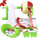 Apple Peeler for Apple Sauce and Pie, 8-Wedge Apple Slicer Corer with Stainless Steel Blades, Upgraded Strong Suction Base, Includes 2 Replacement Blades