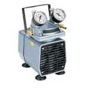Gast DOA-P504-BN High-Capacity Electric Vacuum Pump, Gauge/Reg; 1.0 cfm/24"Hg-60 psi/220V (28.3 Free Air Capacity, 24 Max Vacuum)