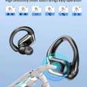 Wireless Earbuds, 2026 Bluetooth 5.4 Headphones Sport, Bluetooth Earbuds with ENC Noise Canceling Mic, 50H Stereo Wireless Headphones IP7 Waterproof with Earhooks, Dual LED Display for Workout/Running