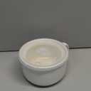 Oversized Soup Bowl with Handle: 38 oz Ceramic Soup Mug with Lid - Microwave Safe Jumbo Food Storage Container for Ramen Cereal Breakfast Meal Prep Office Lunch Dorm Living - White 6 Inch