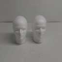 Foraineam Pack of 2 Male Foam Head 11 Inch Man Mannequin Manikin Foam Heads Wig Display Holder Hats Glasses Display Stand