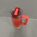 STANLEY Quencher ProTour Flip Straw Tumbler with Leakproof Lid | Built-In Straw & Handle | Cupholder Compatible for Travel | Insulated Stainless Steel Cup | BPA-Free (30 Ounces, Hot Coral Fade)