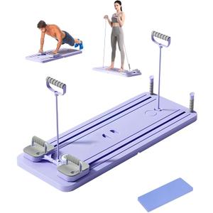 Ab Roller Board Multi-Functional Full-Body Workout Trainer with Automatic Rebound - Ideal for Core Strength and Abdominal Training - Durable Pilates Board for Men and Women, Home and Gym Use