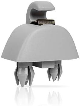 runmade Grey Interior Sun Visor Hook Clip Bracket Compatible with Audi A6 C6; Compatible with VW Passat B7 Polo