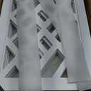 Cut-Out Design 16" Short Dog Gate for Small Dogs, Foldable Retractable Puppy Gate Indoor - Freestanding Lightweight Pet Barrier for Doorways, Stairs, Hallways (Extends to 41", White)