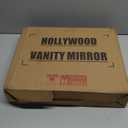 NUSVAN Vanity Mirror with Lights,Makeup Mirror with Lights with 9 Dimmable LED Bulbs, 3 Color Lighting Modes Detachable 10X Magnification Mirror Touch Control,360° Rotation (Black)