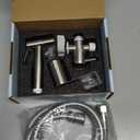 BRITULIF Handheld Bidet Sprayer for Toilet, Jet Sprayer for Toilet Muslim Shower, Adjustable Cloth Diaper Sprayer Bidets Attachment for Toilet, Toilet Bidet Sprayer with Bidet Hose for Feminine Wash (1 SET, Brushed Nickel)