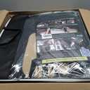 JOJOBAY Chevy Silverado Seat Covers,Leather Seat Covers for GMC Sierra,Custom Fit 2007-2026 1500 2500HD 3500HD Crew Double Extended Regular Cab,LT LZT RST Trail Boss(Full Set,Black)