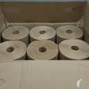 AmazonCommercial 1-Ply Kraft 7.9' Hard Roll Paper Towels (SOFI-011) Bulk for Business |Made from 100% Recyclable Material |Compatible with Universal Dispensers|800 feet per Roll (6 Rolls)