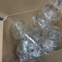 Thenshop 36 Pieces 10 oz Clear Plastic Jars with Lids Empty Containers Wide Mouth Round Jars Storage for Food Lotion Travel Cosmetic