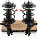 MOSTPLUS Front Struts Shocks Coil Spring Strut Assembly Compatible for 2003 2004 2005 Honda Civic 1.7L Gas172186 172185 Shock Absorber