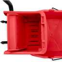 SPARTA Commercial Mop Bucket with Side Press Wringer, Floor Cleaning Essentials for Commercial and Home Use 26 Quart Capacity, 1 Count, Red