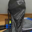 ZHUOKECE Adult Tennis Racket Set of 2 Players with Bag for Beginners, Blue
