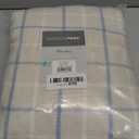 Madison Park Window Curtain for Living Room Thermal Insulated Fleece Lining, Cabin Plaid Curtain Room Darkening Window Drapes Bedroom, Anaheim, 1-Single Panel Pack, 50" x 95" Rod Pocket, Linen Blue