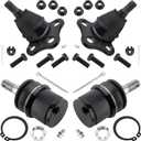 4 PCS Front Ball Joints Upper and Lower Kit K7392 K7395 Upper Lower Ball Joints for Dodge Dakota 2000 2001 2002 2003 2004 4WD, for Dodge Durango 2000-2003 4WD