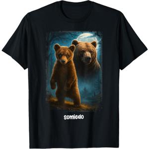 Somiedo Bear Funny Animal Lover Bear T-Shirt, S