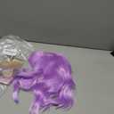 eNilecor Lavender Purple Wig Short Colorful colored Curly Wavy Synthetic Bob Wigs with Air Bangs 14" Natural Wigs for Women