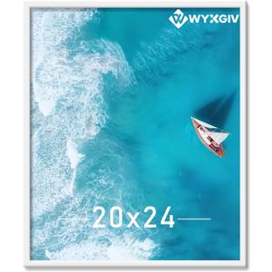 White 20x24 Picture Frame Lightweight yet Durable Frame Wall Hanging