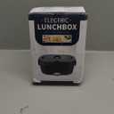 Vingud Electric Lunch Box for Adults, Heated Lunch Box Food Warmer, 80W 1.5L Portable Heating Lunchbox for Men/Work/Car/Truck, 12V 24V 110V Lonchera Elctrica Porttil Christmas White Elephant Gifts (Gray)