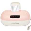 Avec Maman La Caresse Baby Wipe Warmer - Baby Essentials for Girls - Wet Wipe Dispenser - Adjustable Heat Settings Digital Display - Pink
