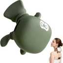 Bionic Heated Massager, Portable Shiatsu Neck and Back Massager, Electric Deep Tissue 4D Kneading Massage, Simulated Human Hand Design for Pain Relief and Muscle Relax (078Green)