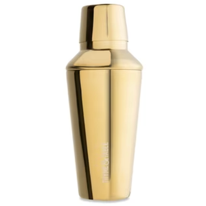 Jacent Bar Stainless Steel 16 Oz Gold Tone Cocktail Shaker Brand New Gift