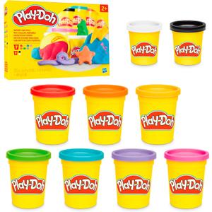 Play-Doh 9 Pack Favorite Color Set, Assorted Colors, 2 & 4 Ounce Modeling Compound Cans, Kids Arts & Crafts, Back to School Gifts & Prizes, Preschool Toys, Ages 2+ 
