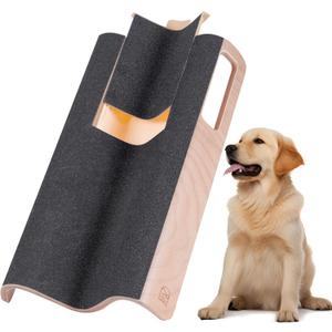 M-Shaped Dog Scratch Pad for Nails with Treat Box, Dog Nail Scratch Board for Large Dogs, Dog Nail File Toy and Shorten Dogs Side Nail Easier (with Treat Box, L)