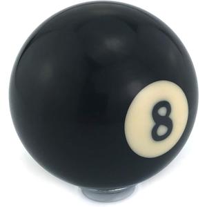 Black 8 Billiard Style Shift Stick Knob, Ball Shape Car Gear Shifter Handle Fit Most Manual Automatic Transmissions