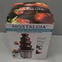 Nostalgia 4 Tier Electric Chocolate Fondue Fountain Machine for Parties - Melts Cheese, Queso, Candy, and Liqueur - Dip Strawberries, Apple Wedges, Vegetables, and More - 32-Ounce - Stainless Steel