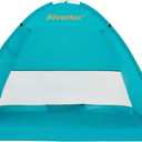 Alvantor Beach Tent Beach Umbrella Outdoor Sun Shelter Cabana Automatic Instant Pop-Up UPF 50+ Portable Beach Shade Camping Fishing Hiking Canopy Easy Set Up Light Weight Windproof for 2-3 Person (79"x53"x47", Teal)