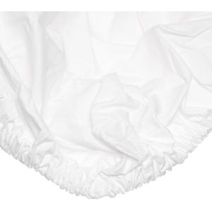 Body Linen Poly/Cotton Fitted Massage Sheet, White, 33" Wide x 73" Long x 7" Thick
