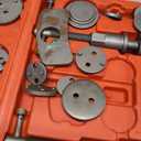 Orion Motor Tech 24pc Brake Caliper Compression Tool Set, Heavy Duty Brake Piston Compressor Tool and Wind Back Tool Kit for Brake Pad Replacement, Universal Disc Brake Caliper Tool Set with Blue Case