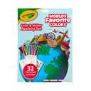 World's Favorite Colors Sticker Activity Sheet with Markers