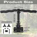 Metal Adjustable Climbing Tree Stand Footrest for Stretch Your Legs,Hunting Tree Stand Foot Rest for 1"-1.38" Hunting Square Tube Bracket